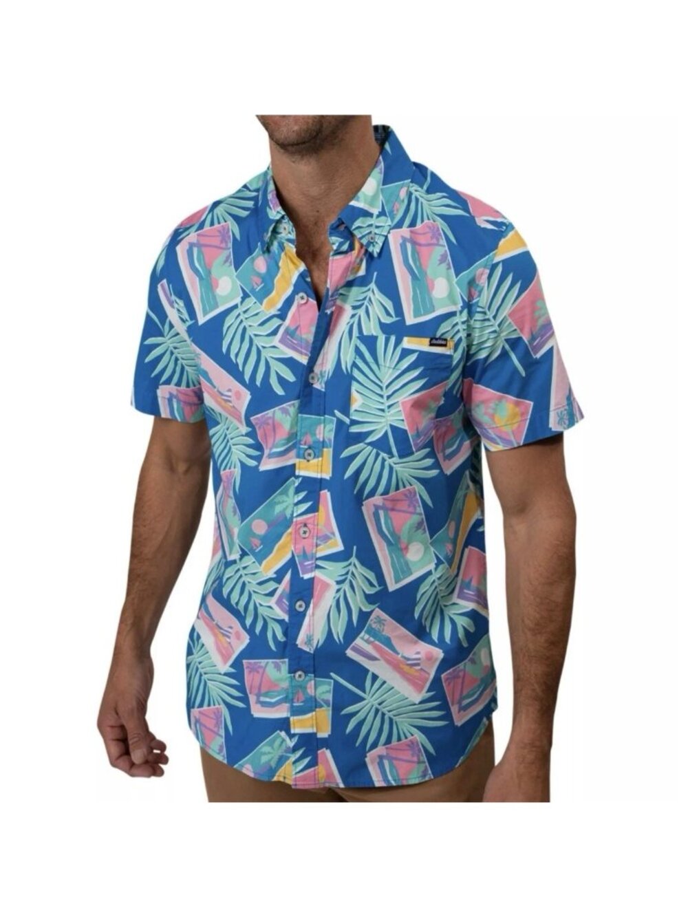 New Chubbies S Friday Shirt The Wish You Were Here Short Sleeve Small Regular